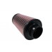 Kūginis oro filtras TURBOWORKS H: 220 mm DIA: 60-77 mm violetinė